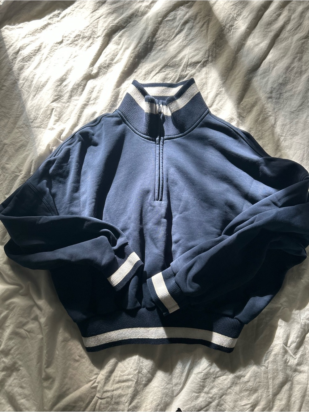 Lululemon Perfectly Oversized Ringer Funnel-Neck Half Zip